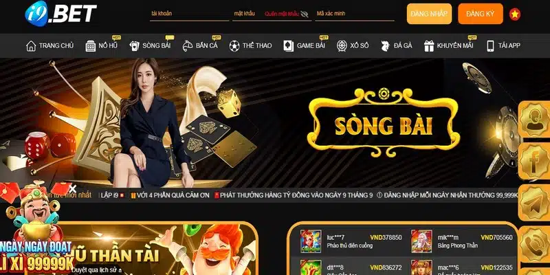 Danh mục cá cược Live Casino I9BET được yêu thích